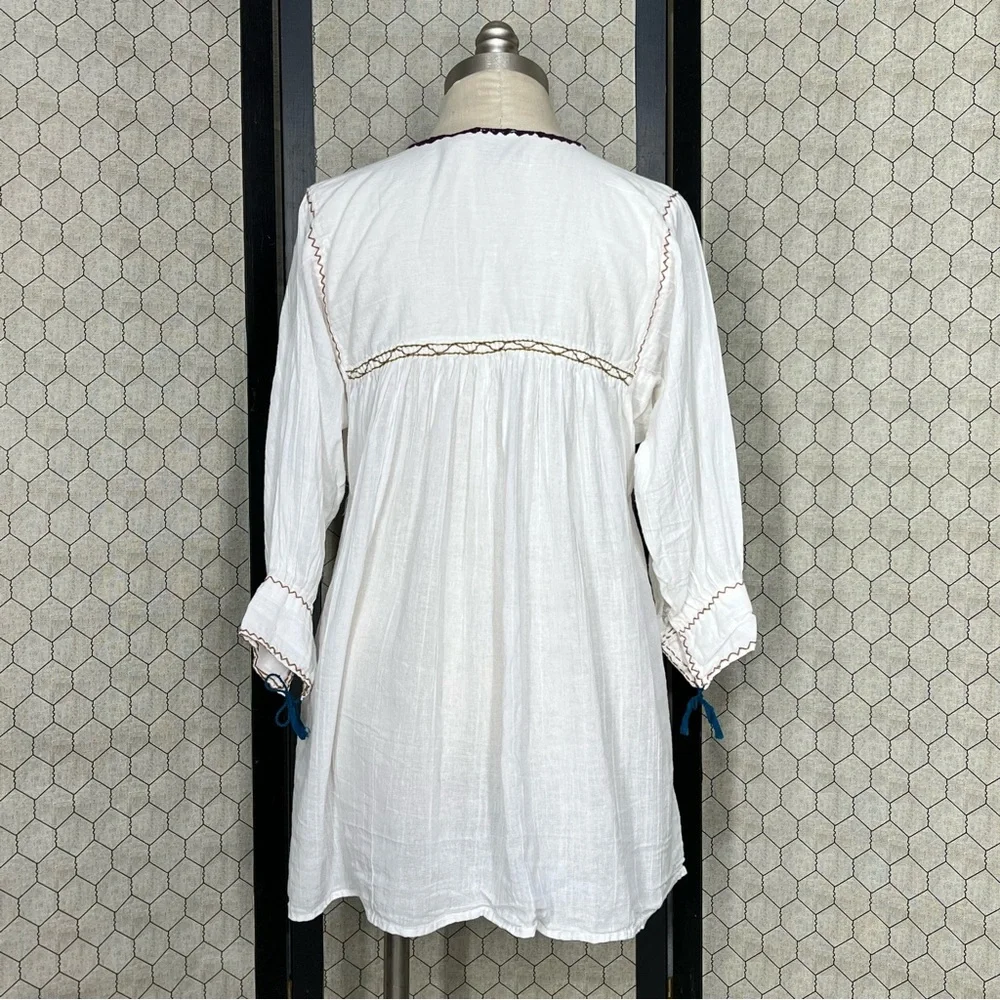 Allegra Luca Embroidered Handmade Blouse - Picture 3 of 13